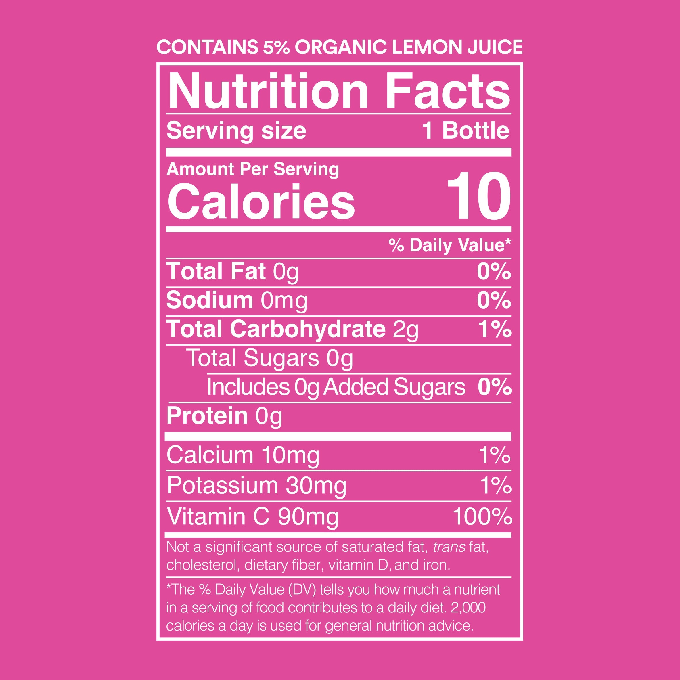 Lemon Perfect Dragon Fruit Zero Sugar Organic Lemon Water