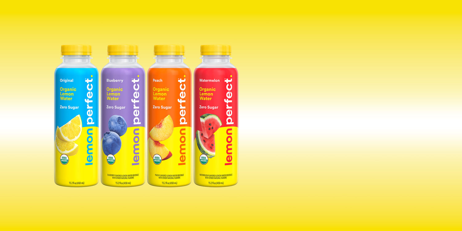 Lemon Perfect 4-Flavor Variety Pack Zero Sugar Organic Lemon Water